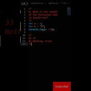 Javascript Implicit Type Coercion Javascript Interview Question 8