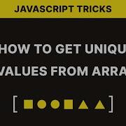 How To Get Unique Values From Array In Javascript DeveloperHub JavaScript