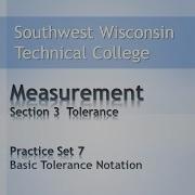 College Math Measurement Chapter Practice Set 7 Basic Tolerance Notation