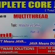 Core Java MultiThread Introduction And Defining Part 2