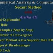 Complete Secant Method Guide Step By Step With Graphs Code Proofs Real Life Usage