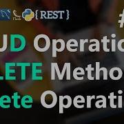 12 HTTP DELETE Method CRUD Operations REST API With Python Flask HINDI