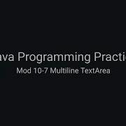 Java Practice Examples Module 10 7 Working With Multi Line TextAreas