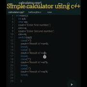How To Create A Simple Calculator Using C Programminglanguage