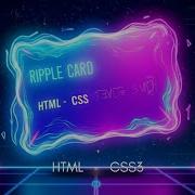 Wavy Ripple Card Animation With HTML CSS SVG Filter Effects Tutorial