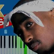 2Pac Time Back Intro Slow Easy Medium Piano Tutorial 4K