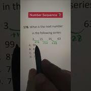 Math Shortcut Tricks Number Series
