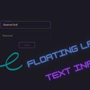 How To Create Floating Label Text Input Using HTML CSS JS Floating Label