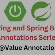 Spring Spring Boot Annotations Series 9 Value Annotation