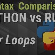 Python Vs Ruby For Loops