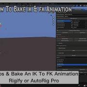 IK To FK Animation Bake For Auto Rig Pro Rigify Blender Tutorial