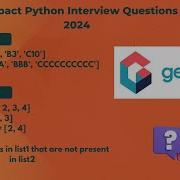 Genpact Python Interview Questions