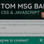 Как создать плавающую нижнюю панель Урок по HTML CSS и JavaScript Веб дизайн