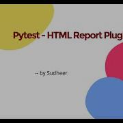 PyTest HTMLReport Plugin