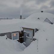 Underground House Buried In Deep Snow Extreme Winter Survival Shelter