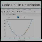 Tangent Line To Curve Interactive Graph In Python Shorts