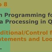 Python Programming For GIS Data Processing In QGIS Conditional Control Flow Statements And Loops