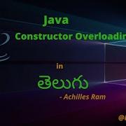 Constructor Constructor Overloading In Java