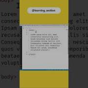 Q Tag HTML CSS Learning Section