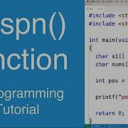 Strspn Function C Programming Tutorial