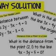 Distance From A Point To A Line And Distance Between Parallel Lines Analytic Geometry