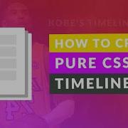 How To Create CSS Vertical Timeline Pure CSS