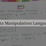 КОМАНДЫ DML ЯЗЫК МАНИПУЛЯЦИИ ДАННЫМИ