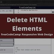 Delete HTML Elements Basic HTML And HTML5 FreeCodeCamp Tutorial