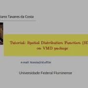 Tutorial Spatial Distribution Function SDF On VMD Package