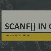 GETTING INPUT USING SCANF FUNCTION IN C PROGRAMMING