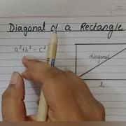 What Is A Diagonal Of A Rectangle Derivation Of The Formula Of A Diagonal Of A Rectangle