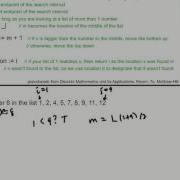 Algorithm Binary Search Example 1