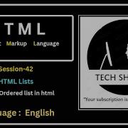 List In HTML Creating Nested Ordered Lists Session 42 Html Tutorial For Beginners