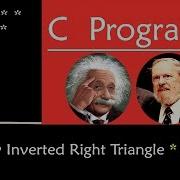 C Program To Print Hollow Inverted Right Triangle Star Pattern July 2019