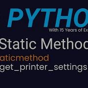 Static Method In Python Object Oriented Programming In Python