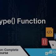 Learn Python The Type Function