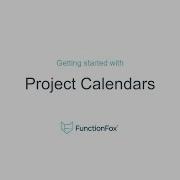 FunctionFox Getting Started With Project Calendars