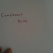 Complement Rule