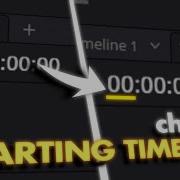 Davinci Resolve How To Change Starting Timeline To 0