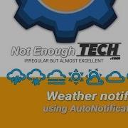 TASKER Weather Notification Showcase
