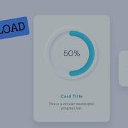 Neumorphic Circular Progress Bar HTML CSS JavaScript Tutorial