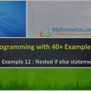C Programming Lecture 20 Example 12 Nested If Else Statement