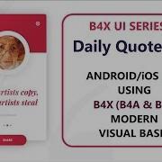 B4X B4A AND B4I UI Tutorial Series 4 For Beginners Quotes App For Android And IOS