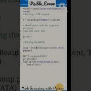 How To Scrape Web Using Python Pythonprogramming Pydroid3 Python Js Java Python Codewithharry Py