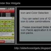 Slider Box Widgets Usage