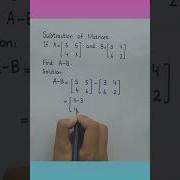 Subtraction Of Matrices Class 9