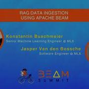 RAG Data Ingestion Using Apache Beam Beam Summit 2024