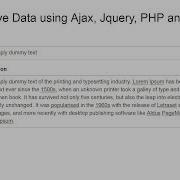 Auto Save Data Using Ajax Jquery PHP And Mysql