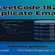 LeetCode 182 SQL Interview Question Duplicate Emails Easy
