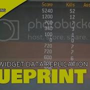 Unreal 5 Widget Data Replication